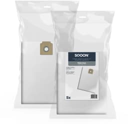 SQOON® Stofzuigerzakken 5 stuks Geschikt voor Kärcher T12 / T15 / T17 - High Filtration - Vervangt modellen 6.904-312, 6.904-315, 6.907-017, 6.907-019 - Voor industrieel gebruik — thumbnail 4