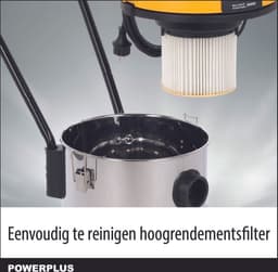 Powerplus elektrische stofzuiger nat-droog POWX3240 - 1200W stofzuiger auto, tapijt, zuig- & blaasfunctie - 30l tank - met 6 acc. — thumbnail 4