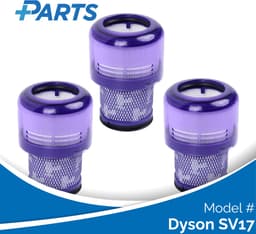 Dyson SV17 Filters (3 Stuks, Plus.Parts® alternatief voor 970013-02) — thumbnail 1