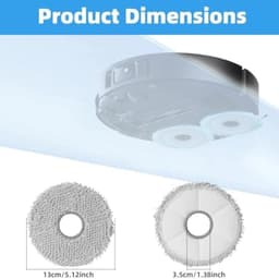 PromoHome 12x microvezel wisdoeken geschikt voor Dreame L10 Ultra/ L10S Pro/ L10S Ultra/ L10S Pro Ultra Heat/ L20 L30 L40 L50 Ultra/ X30 X40 X50 Ultra — thumbnail 3