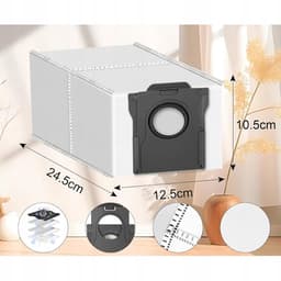 Een accessoireset van 25 stuks voor de Dreame X40 Ultra Complete / X40 Master / L40 Ultra / Mova P50 Pro Ultra robotstofzuigers, inclusief 2 hoofdborstels, 4 filters, 6 reinigingsdoeken, 6 stofzakken, 6 zijborstels en 1 reinigingsborstel. — thumbnail 3