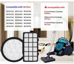 3 x SET FILTERS vervanging VOOR ROWENTA TEFAL STOFZUIGER - VERVANGINGSFILTER ZR006001. ROWENTA: RO692 RO693 RO694 RO695 RO696 RO697 RO698 RO699 RO721 RO722 RO723 RO724 RO725 RO726 RO727 RO728 TEFAL: TW695 TW698 TW699 TW723 TW724 TW726 — thumbnail 4