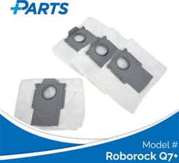 Roborock Q7+ Stofzakken (4 Stuks, Plus.Parts® alternatief voor 8.02.0132) — thumbnail 1