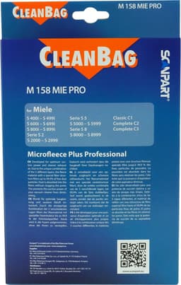 CleanBag Professional stofzuigerzakken 5 stuks - Geschikt voor Miele S400i-S456i, S600-S658, S800-S858, S2000-S2999, S5000-S5999, S8000-S8999, Classic C1, Complete C2 & Complete C3 - GN - Inclusief 2 filters - Alternatief — thumbnail 5