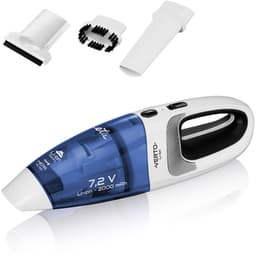 ETA Verto Kruimeldief voor Nat en Droog Vuil met Opzetstukken – Draadloos, Compact en Lichtgewicht – HEPA Filter – 500 ML en 120 ML – Wit / Blauw — thumbnail 1