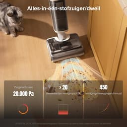 Draadloze all-in-one nat-droogstofzuiger - 20.000 Pa krachtige vloerreiniger met zelfreiniging en drogen — thumbnail 3