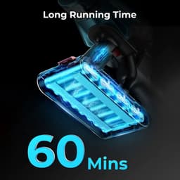 Steelstofzuiger - Stofzuiger - Draadloze - Vacuum Cleaner - 550W - 45kPa Zuigkracht - LED Touchscreen – Tot 60 Min Gebruiksduur – Brushless Motor — thumbnail 5