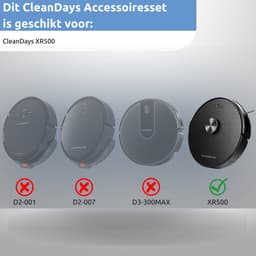 XR-500 Accessoiresset - Geschikt voor CleanDays Robotstofzuiger XR-500 - Onderhoudsset - 12 delig — thumbnail 2