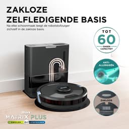 Shark Matrix Plus 2-in-1 Robotstofzuiger met Dweilfunctie en Laad/Leegstation - 360° LiDAR Sensor - Huisdieren - Dweilrobot - 2024 Model - RV2620WAEU — thumbnail 2