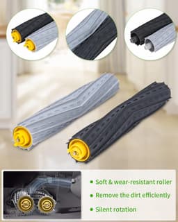 Reserveonderdelen geschikt voor iRobot Roomba 860 865 870 880 896 960 966 971 976 980 981, borstels accessoires voor Roomba 800 900-serie, 2 sets rubberen borstel, 6 filters HEPA, 6 zijborstel — thumbnail 3