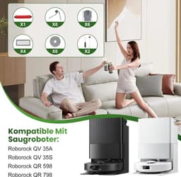 25-delige accessoirekit Geschikt voor de Roborock QV35A, QV35S, QR598 en QR798 robotstofzuigers. — thumbnail 5