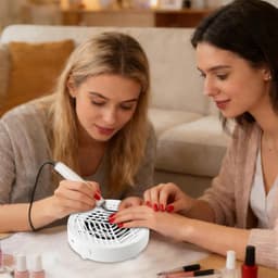 Nagelstofafscheider - Stille Zuigmachine - Professionele Manicure - Compact Ontwerp - 15x15x4.5 cm — thumbnail 2