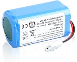 14.8V 3400mAh Li-ion Accu voor Robotstofzuiger - Vervangingsbatterij voor A4, A6, A9, V7 en meer, Lange levensduur en hoge capaciteit