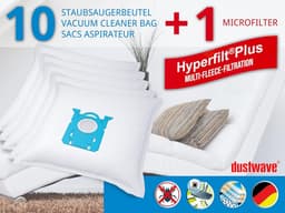 Stofzuigerzakken - Stofzuigerzakken Stofzuigerfilters - Stofzuigen Thuis - Meerlaags Microvlies - 10 stuks - Wit — thumbnail 1