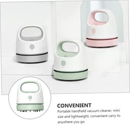 Desktop Stofzuiger - Mini Stofzuiger - Bureau Schoonmaken - Draadloos USB Opladen - 9.9 x 8.6 cm - Groen — thumbnail 4