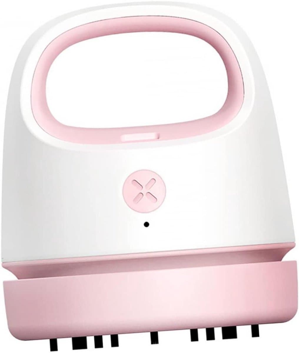 Draadloze Tafelstofzuiger - Mini Stofzuiger - Bureau Schoonmaken - USB Oplaadbaar - 3.9 x 3.4 Inch - Roze — afbeelding 1