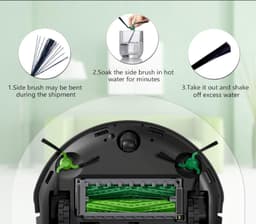 5 paar Zijborstel - voor het reinigen van randen - compatibel met iRobot Roomba Max 707 Combo/Max 705 Combo robotstofzuigers — thumbnail 4