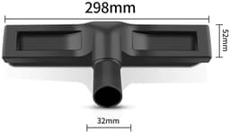 Dailygoods- Stofzuigerborstel 32mm - Harde Vloer Borstel - Paardenhaar Borstelharen - Stofzuigeraccessoires - 360 Graden Draaibaar - PP Kunststof - Stofzuigeraccessoire — thumbnail 4