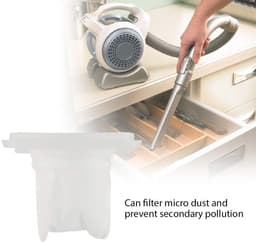 Allecto - Vervangingsfilter - 2 Stuks - Herbruikbaar - Wit - Geschikt voor Black & Decker Dustbuster - Filter voor Stofzuiger — thumbnail 3
