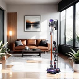 Stofzuigerhouder Compatibel Met Dyson V15 V12 V11 V10 V8 V7 V6 - Vloeropbergrek Met Wielen - Stofzuigerstandaard - Metalen Opbergbeugel/Houder — thumbnail 2