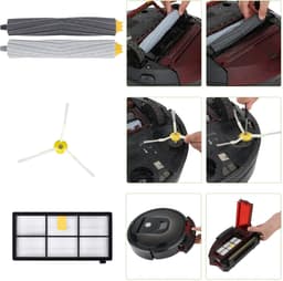Accessoirespakket voor iRobot Roomba Serie 800 900 850 860 870 880 890 980 990 Filters-borstels-afzuigrollen — thumbnail 4