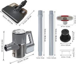 Draadloze Steelstofzuiger – 32000Pa Krachtige Zuigkracht – 1800mAh Accu & 900ml Stofbak – Lichtgewicht voor Harde Vloeren, Tapijt & Huisdierhaar – Inclusief Accessoires — thumbnail 5