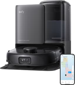 eufy Robotstofzuiger Omni E25 - HydroJet dweilsysteem - 20.000Pa zuigkracht - DuoSpiral borstels die ontklitten - CornerRover arm voor het schoonmaken van hoeken - Alles-in-1 station - Voor gezinnen met huisdieren en kinderen — thumbnail 1