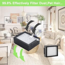 Accessoirekit - geschikt voor iRobot Roomba I7+/I3+/I5+/I6+/J7+/J8+/E5 E6 E7 - 2 rubberen borstels + 6 zijborstels + 6 filters + 6 stofzakken + 1 schroevendraaier + 1 kleine gele borstel - 22 stuks — thumbnail 5