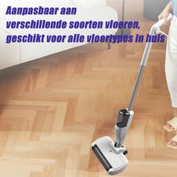 Alles-in-één vloerreiniger – 180W 3-in-1 draadloze stofzuiger, dweil & droogreiniger, elektrische dweil voor meerdere oppervlakken (nat/droog), sproeifunctie en stofzuigfunctie, dubbel tanksysteem, 60 minuten gebruiksduur, gemotoriseerde turbokop — thumbnail 4