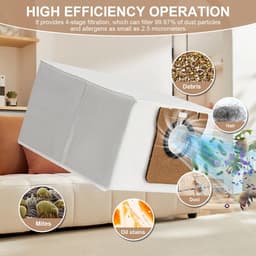 10 stucks-stofzakken voor Dreame S20/S10/L10s Ultra/ L20 Ultra / L10 Ultra- Xiaomi X10+/X20+/X10/X20/L10/M40 robotstofzuiger-grote capaciteit van 2,5 liter-stofzuigerzakken-vervangingsonderdelen-accessoire set — thumbnail 4