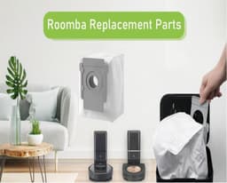 stofzuigerzakken - 6 stuks stofzuiger zakken geschikt voor iRobot Roomba i3+ i6+ i7+ s9+ j9+ j7+ - vacuum cleaner - stofzuigers - wegwerpbaar robot stofzuiger stofzakken — thumbnail 4