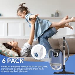 Vervangende stofzakken -Geschikt voor Miele Classic C1, Complete C2, Complete C3, S227/S240, S270, S400, S2, S5, S8 serie stofzuigers (6 stofzakken + 2 S-filters en lensfilters) — thumbnail 2