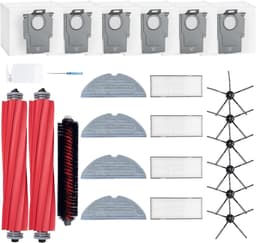 Reserveaccessoires - geschikt voor Roborock S7 MaxV Ultra, S7 Pro Ultra, 2 hoofdborstels, 4 filters, 6 zijborstels, 4 dweildoeken, 6 stofzakken, 1 borstelreinigingsgereedschap — thumbnail 1