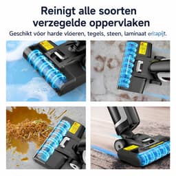 Jurrys Stofzuiger - Dweil - Steelstofzuiger - Elektrisch - 3-in-1 - Nat en droog - Zelfreinigend - Afmeting 335×28.5×69 cm — thumbnail 3