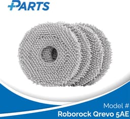 Roborock Qrevo 5AE Dweilpads (4 Stuks, Plus.Parts® alternatief voor 8.02.0246) — thumbnail 1