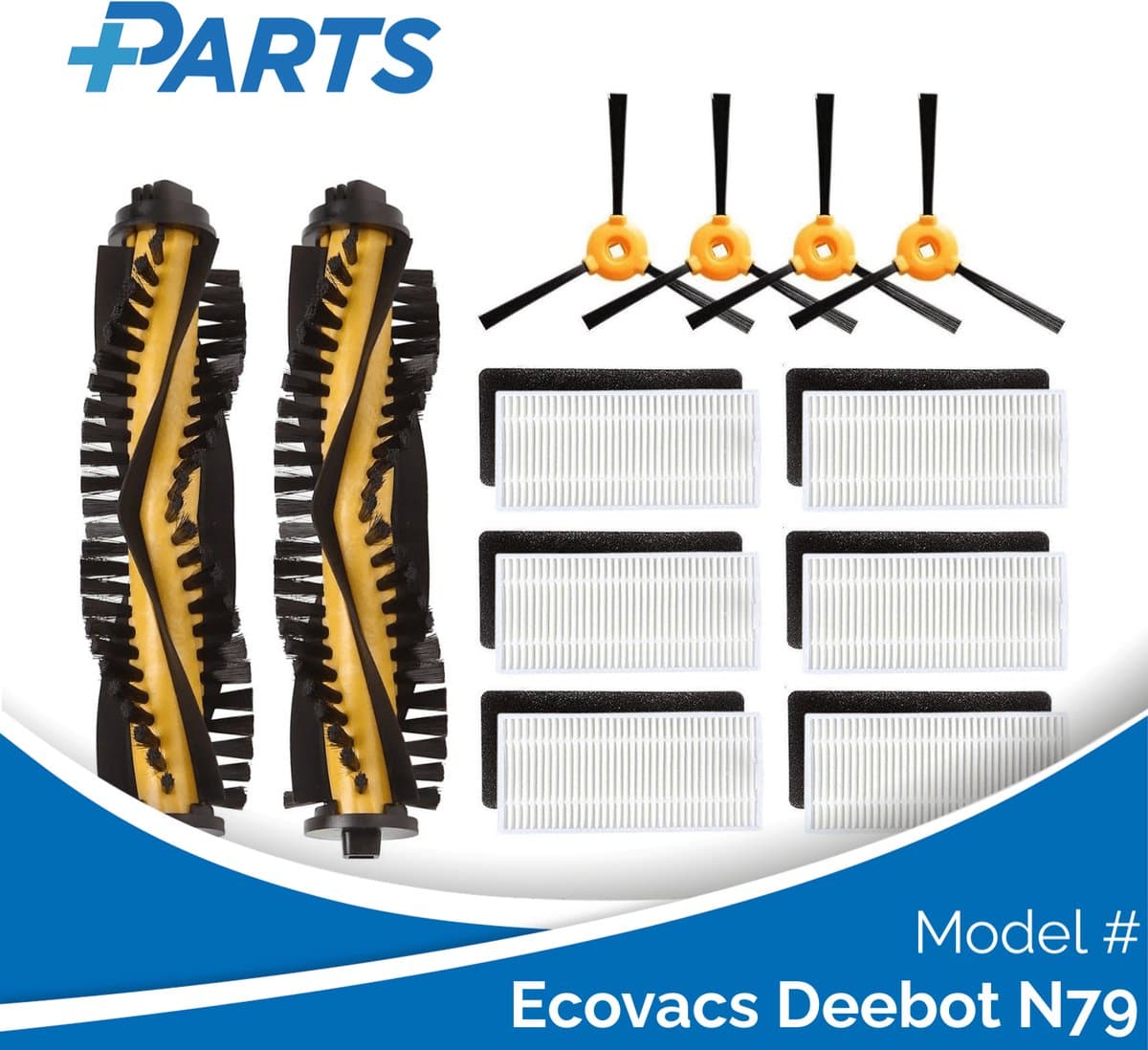 Ecovacs Deebot N79 Onderhoudsset (Plus.Parts® alternatief voor DN622-KTA) — afbeelding 1