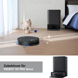 Accessoires Geschikt voor ECOVACS DEEBOT X9 PRO Omni, JKOISL 1*Hoofdrolborstel 6*Stofzakken 4*Zijborstels 2*Filters 2*Dweildoekjes — thumbnail 3