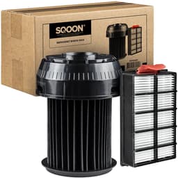 SQOON® Serviceset geschikt voor Bosch Roxx'x stofzuigers - Gelijk aan: 00649841, 00570324 - Cilinderfilter & HEPA-filter voor optimale filtering — thumbnail 1