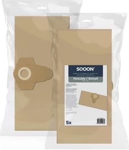 SQOON® Stofzuigerzakken Geschikt voor Parkside / Einhell UNI20 – Vervangt Model 23.421.30 – 5 Stuks — thumbnail 1