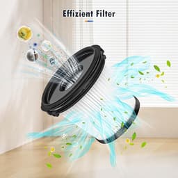 4-pack vervangende filters geschikt voor Shark Detect Pro draadloze stofzuigers IW3611DE, IW3612EU, IW1611DE, BU3521EU, BU1120EU, wasbaar en herbruikbaar voor filters, stofbakken en onzuiverheden — thumbnail 3