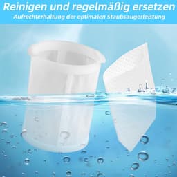 4 stuks stofzuigeraccessoires, 2 voorfilters + 2 Pre filters Geschikt voor Makita CL100/106/180 DCL180 stofzuigerfilter, voorfilterdeel 451208-3, filterdeel 443060-3 — thumbnail 2