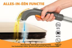 Tapijtreiniger - Bank Reiniger - Spray/Scrub/Zuigfunctie - 400W - Nat & Droog - Vlekken reiniger - Schoonmaak — thumbnail 2