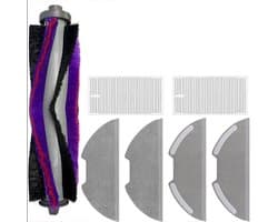 Vervangende onderdelenset voor Geschikt voor Eureka E10s/E20 Plus robotstofzuiger, 1 hoofdrolborstel, 2 filters, 4 dweilpads - 7-pack