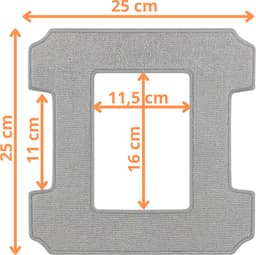 Veeg voor Ecovacs Winbot W1 / W1 Pro / W2 / W2 Pro / W2 Omni [set 6] Herbruikbare wasbare dweil — thumbnail 2