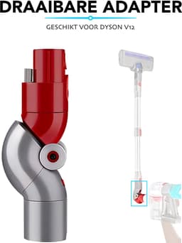 TOFY® Adapter met Snelle Ontgrendeling geschikt voor Dyson V12 - Opzetstuk - 90 Graden Rotatie - Mondstuk - Stofzuigeraccessoires — thumbnail 3
