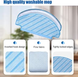 Onderdelen - geschikt voor Ecovacs Deebot Ozmo T5 - T8 - T9 - N8 - t8 aivi - t8 max - n8pro - Vervangingsset - Wasbare Natte Dweilpads - Complete set vervangingsonderdelen - 13-delig — thumbnail 4