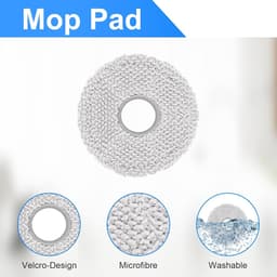 Accessoireset gescht voor Ecovacs Deebot X5 Omni/X5 Pro robotstofzuiger met 1 rolborstel, 2 HEPA-filters, 6 dweilen, 4 stofzakken, 6 zijborstels, 1 reinigingsborstel, reserveonderdelen voor veegmachines — thumbnail 4