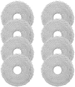 PromoHome 8 stuks microvezel dweilpads voor robotstofzuigers - Wasbaar en krasvrij — thumbnail 1