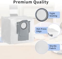 PromoHome 6 stofzuigerzakken geschikt voor Roborock Q7 L5+, Q7 M5+, Q7+, Q7 Max+, Q8 Max+, Q10 X5+, Q10 S5+, Q5+, Q5 Max+, Q5 Pro+, Q5 DuoRoller+, Voor Roborock S7 Max Ultra, S8 Pro Ultra, S8+, S7 MaxV Ultra, S7 Pro Ultra — thumbnail 5