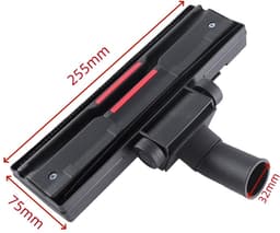 Vloerzuigmond - Meubelzuigmond - Stofzuigermondstuk - Meubelmondstuk - 32 mm Aansluiting - Geschikt voor stofzuiger Philips, AEG, Electrolux, Miele, Rowenta - Universeel Stofzuigermondstuk - Zwarte Kunststof Bodem — thumbnail 2
